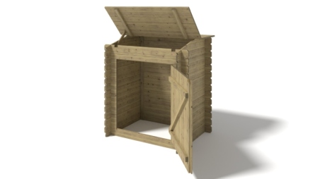 Armadietto da giardino per piscina per attrezzature 1.2x0.89 m H.1.26 m - Impregnato