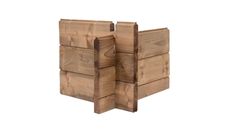 Casetta da giardino in legno – 1.5x3 m con estensione 1.5x2.76 m - 4.5 m²