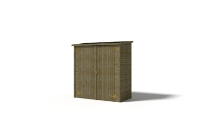 Armadio porta attrezzi da esterno 1.66x0.82 m H.1.86 - con pavimento e parete posteriore