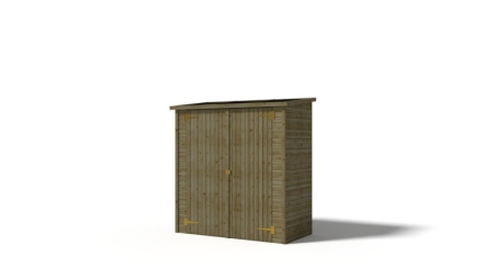 Armadio porta attrezzi da esterno 1.66x0.82 m H.1.86 - con pavimento e parete posteriore