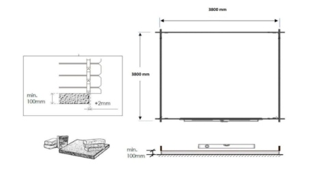 Casetta da giardino in legno - 16m2 - 4x4m - impregnata - 40mm - colore: verde