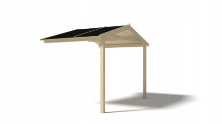 Tettoia di terazzo in legno - 3x3m - colore naturale