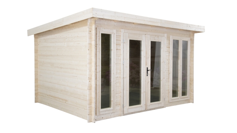 Casetta da giardino in legno - 12m2 - 4x3m - 34mm - colore: naturale